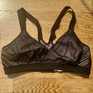 (34D) lululemon athletica Mesh Bra Black & Beige Comfortable Athletic Athleisure